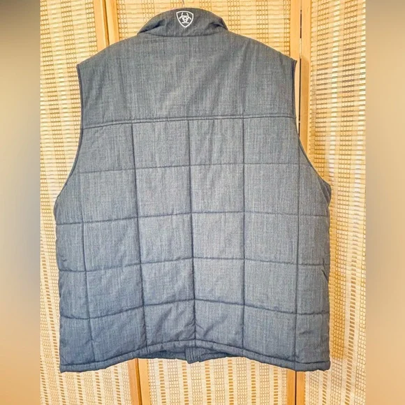 Ariat mens Phantom Crius Insulated Mens plus size quilted Vest oversized coat - Picture 9 of 14